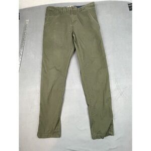 Scotch Soda Amsterdam Couture Pants Mens 32 Green Chino Lightweight Trousers